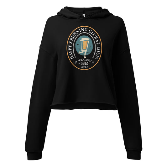 Happy's Running Club Does Black Canyon Crop Hoodie
